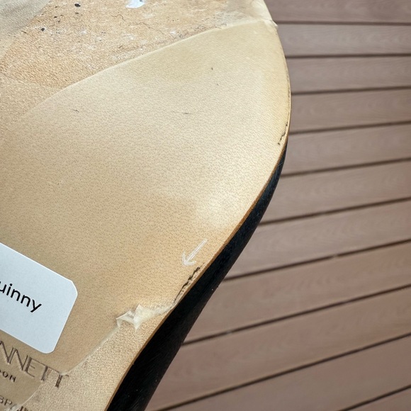 LK Bennett Black and Cream Topline Heels NEW - Picture 9 of 11